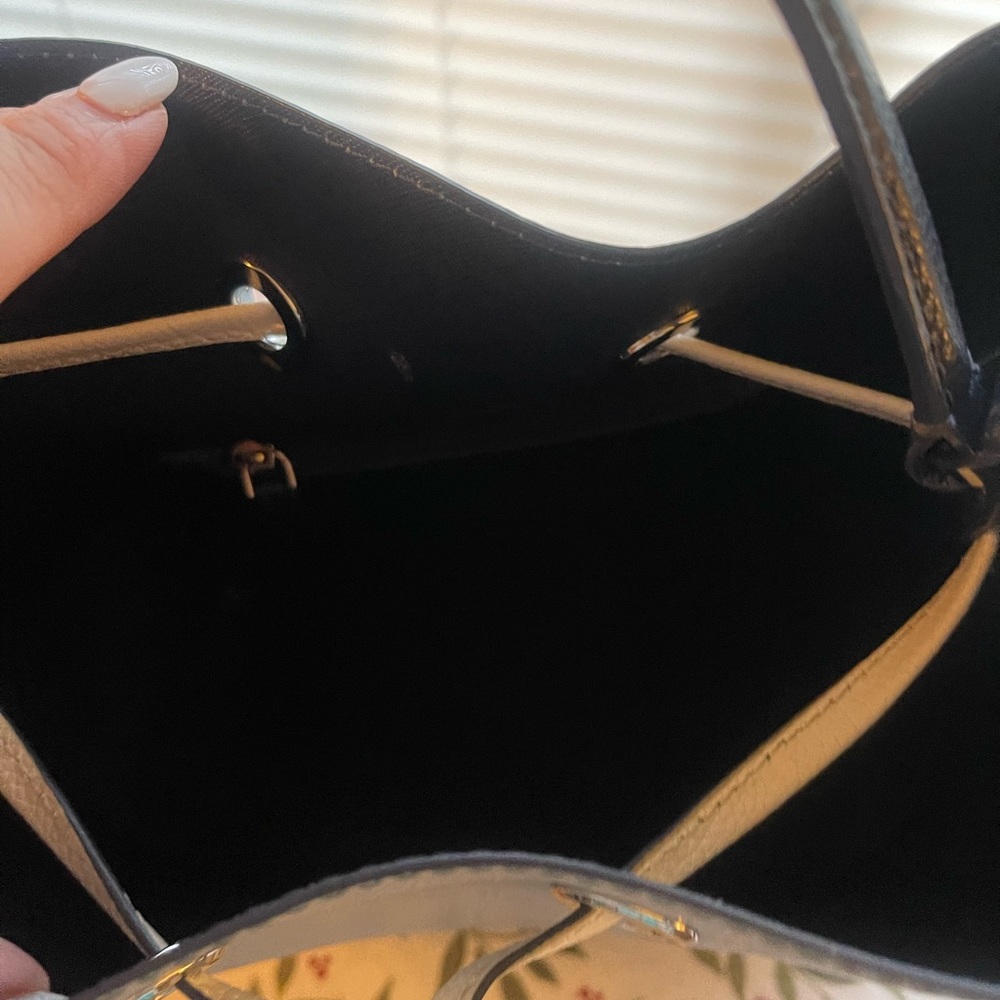 used Kate Spade powder blue bucket bag